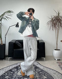 Piece Washed Crop Denim Jacket