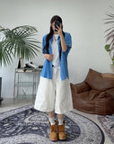 Pave Roll Up Short Sleeve Shirt