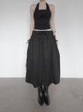 Ar Cowl Neck Halter Tube Top