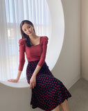 Liabel Square Neck Puff T-shirt