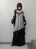 Silver Lace Slip One Piece