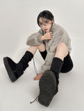 Crop mink jumper