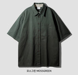Field Dyeing Loose Fit Short Sleeve Shirt