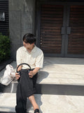 Summer Boucle Collar TOP Short Sleeve Ver