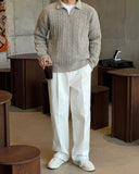 Revan Half Zip-Up Cable Knit