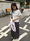 [BAONHAUS] Podenne Printed Crop Short Sleeve Tee