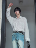 Ader Mohair Crop Shirt