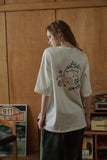 Frog Pop Embroidery Short Sleeve T-shirt