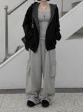 Robe Reversible Striped Hooded Zip-Up