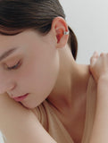 [Premium Plating] H Edition AB(W) Core Wave Ear Cuff