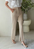 Faying Semi-Bootcut Linen Slacks