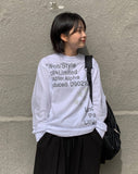 [Unisex] Bits Lettering Over Long Sleeve Tee