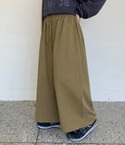 Manori banding wide cotton pants