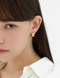Triple Silver (C) Round Earrings M