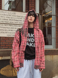 Venish dirty hood check shirt