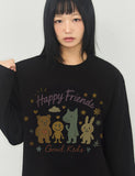 HAPPY FRIENDS Long Sleeve T-Shirt