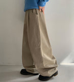 [Unisex] Jingsup Cotton Pintuck Banding Balloon Wide Pants