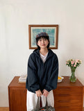 Huven Summer Check Hood Wind Jumper