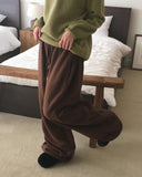 Teddys Side Pin Tuck Fleece Two Way Brushed Pants