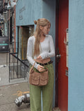 Basic Heat V-neck Long-sleeved T-shirt