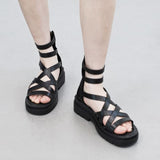 Serendy Buckle Platform Sandals