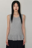 FRILL LAYERED SLEEVELESS