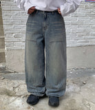 Itkyo Carpenter Wide Denim pants