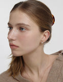 Champagne Full Moon Silver Duo Shine Earrings S