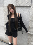 [MADE] Somit Button Sleeveless Hood Bolero Set