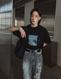 System Printing Over Short Sleeve Tee