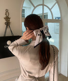 Morene Ribbon Pearl Hair Tie