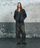 DART BRUSH WIDE DENIM PANTS