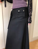 Robic Pocket Belt Banding Long Skirt