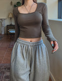 Basic Toppinut Square Long-Sleeved