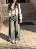 Habu Punching Sleeveless Cardigan Set