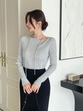 Luna Diagonal Unbalance Rib Knit (Strap Set)
