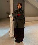 Dylan 2oz High Neck Button Half Coat