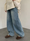 Bayani Washing Wide Denim Pants