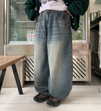 Otimo Banding Washing Balloon Denim Pants