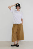 DEEP PINTUCK BERMUDA PANTS