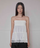 Layered Dot Ruffle Skirt