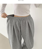 Pintuck 4-Season Wide Balloon Banding Pants