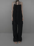 Riru Wrinkle Scarf Sleeveless One Piece