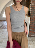 Loini Ribbed Layered Sleeveless