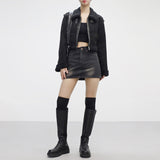 Pni high waist denim skirt