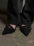 Fray Cotton Stiletto Heel