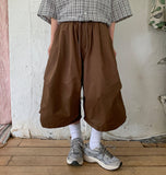 [Unisex] Kudo Parachute Banding Bermuda Pants