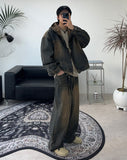 Decan Over Washing Denim Hooded Jacket