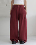 [MADE] Deepening two pintuck maxi wide pants