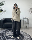 Harpin Wide Banding Denim Pants